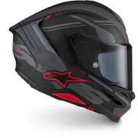 Alpinestars Supertech R7 A-Core Helm, schwarz/grau/rot, L
