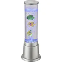 JUST LIGHT Wassersäule Ava mit LEDs und Fischen, Höhe 36cm