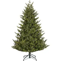 Black Box Trees Clive Weihnachtsbaum - Weihnachtsdeko mit Naturgetreuer Optik - Kunstbaum mit 2674 Zweigen - Leicht Aufzustellen mit Scharnierkonstruktion - H215 x Ø142 cm - Grün