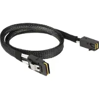 DeLOCK 83388, 0,5 m, Mini SAS HD x 4 SFF 8643, Mini SAS x 4 36 Pin SFF 8087, Männlich/Männlich, Schwarz
