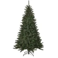 Black Box Trees Toronto Weihnachtsdeko - Weihnachtsbaum Künstlich mit Klappsystem für schnellen Aufbau - Kunstbaum mit weißen Spitzen für einen vereisten Effekt - H185 x Ø114 cm - Grün