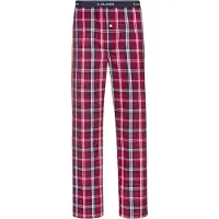 s.Oliver Webhose , Herren, Gr. 44/46 (S), N-Gr, rot (rot, kariert), Web, Obermaterial: 100% Baumwolle, kariert, Basic, bequem lang, Hosen Webhose, mit Markenlogo im Bund