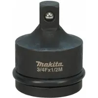 Makita Adapter 3/4 Zoll -4KT auf 1/2 Zoll -4KT Cr-Mo 3/4 Zoll Vierkant auf 1/2 Zoll Vierkant Länge 57 mm inkl. Stift und O-Ring - E-24985