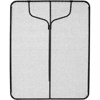 Relaxdays Durchwurfsieb, 12x12 mm, HxB: 100 x 80 cm, feuerverzinkt, Stahl, Gartensieb Erde & Kompost, anthrazit/silber