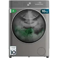 Cecotec Bolero Wash&Dry 10680 Inverter Steel, Frontlader, Freistehend, Edelstahl, Links, Drehregler, Perleffekt