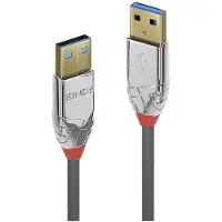 Lindy 36626, 1 m, USB A, USB A, USB 3.2 Gen 1 (3.1 Gen 1), 5 Gbit/s, Grau