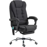 Vinsetto Bürostuhl mit Massagefunktion, PC-Stuhl mit Liege- & Wärmefunktion