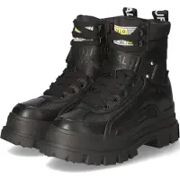 Buffalo Damen Plateau Schnürboot Aspha Com1 schwarz