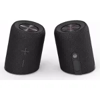 Hama Twin 2.0, 20 W, 1%, Kabellos, A2DP, AVRCP, HFP, 10 m, Tragbarer Stereo-Lautsprecher