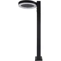 REV LED Solar Stehleuchte Round schwarz