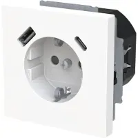Busch-Jaeger BUSCH JAEGER SCHUKO-/USB-A+C Steckdose Safety+ 20 EUCB2USBAC-44G