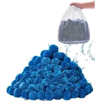 Vevor Sandfilterkugeln 1,42 kg, Filterkugeln Ersatz für Poolsand, wiederverwendbar, blaues Polyester, geeignet für Schwimmbäder, Aufstellpools
