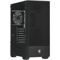 MSI MAG Forge 110R, Midi Tower, PC, Schwarz, ATX, micro ATX, Mini-ITX, Metall, Gaming