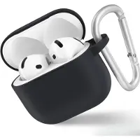 BlueO – Flüssigsilikon-Schutzhülle für AirPods 4 – schwarz