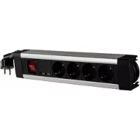 REV Multiple Socket Outlet 4 Fold + Ks Usb Supra Line Switch Mehrfachsteckdose