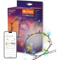 Ledvance RGB Lichterkette 200 LEDs, WiFi, Alexa, Google, IP44, Musik-Sync