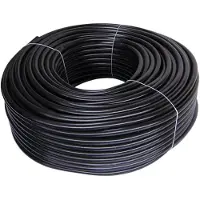 VALMON Technischer Schlauch 100 m, schwarz - PVC