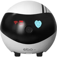 Enabot EBO Air 2 intelligenter Begleitroboter (Taubenweiß), Haustierbetreuung und Ferninteraktion, Sicherheitsüberwachung in Innenräumen