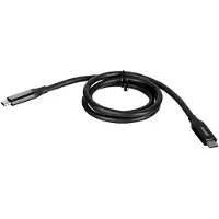 UNITEK C14100BK-0.8M, 0,8 m, USB C, USB C, USB4 Gen 2x2, 40 Gbit/s, Schwarz