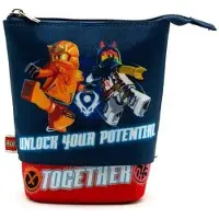 LEGO "Ninjago Together" Federmäppchen, blau und rot, Pop Up, 53324