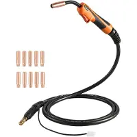 OEM VEVOR 250A MIG-Schweißpistole mit 4,57 m Kabel, Ersatz für Miller MDX-250 - mit 11 Stück MIG-Schweißkontaktspitzen, Lincoln, Magnum 100 L (K530-5)