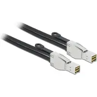 DeLOCK PCI Express Kabel Mini SAS HD SFF-8674 zu SFF-8674 2 m, 2 m, Mini SAS HD SFF-8674, Mini SAS HD SFF-8674, Gerade, Gerade, Männlich/Männlich