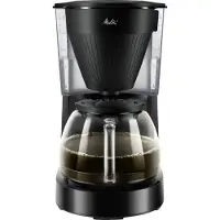 Melitta EASY II Next 1023-03, Filterkaffeemaschine, 1 l, Gemahlener Kaffee, 1050 W, Schwarz