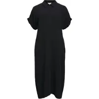 Object Maxi Blusenkleid Schwarz 34