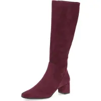 Caprice Stiefel , Damen, Gr. 37, Synthetik Textil, XS-Schaft, rot (bordeaux), Schuhe Stiefel, Blockabsatz, Abendschuh, Langschaft-Stiefel mit Innenreißverschluss, Topseller