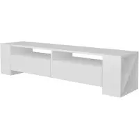 Skye Decor , Sosruko- Sosruko ZNA, Weiß, TV-Schränke, 35x155x35 cm, 100% Melaminbeschichtete Partikelplatte