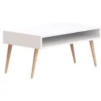 Skye Decor , Via, Couchtisch, Weiß, 100 % MELAMINBESCHICHTETE SPANPLATTEN, 80 x 45 x 53,6 cm
