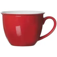 Ritzenhoff & Breker Tasse "Jumbotassen Doppio 350 ml 6er Set", rot, Porzellan, Trinkgefäße, Tasse