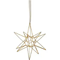 Star Trading LED-Deko 'Lizzy', Stern, Metall, gold, Ø 47 cm