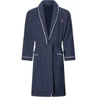 Jan Vanderstorm Hausanzug "Bademantel ROLFGARD", Herren, Gr. XXL, blau (dunkelblau), Obermaterial: 100% Baumwolle CO., Homewear-Sets Hausanzug