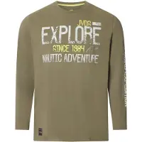 Jan Vanderstorm T-Shirt "Langarmshirt ELION", Herren, Gr. 4XL, grün (oliv), Obermaterial: 100% Baumwolle CO., Shirts T-Shirt