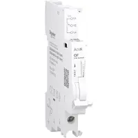 Schneider Electric Electric A9N26914 Hilfskontakt, Acti9, OF, 2mA bis 100mA, 24VAC bis 250VAC, 24VDC bis 220VDC, Anschluss unten