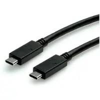 Value USB 3.2 Gen 2 Kabel, USB C-C, ST/ST, 4K UHD-1, 10Gbit/s, Emark, 100W, weiß, 1 m
