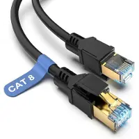 Captiva Kabel Patchkabel CAT 8 Kabel fr Netzwerk, LAN und Ethernet 2m wei