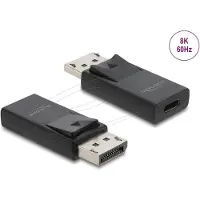 DeLOCK 61078, USB Type-C, DisplayPort, Schwarz