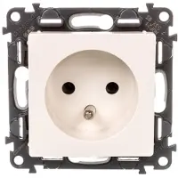 Legrand VALENA LIFE Einzelsteckdose mit/ohne Steckdose 2P+Z Creme 753285