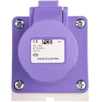 Pce Feste Steckdose 32A 2P 24V lila IP44 172V