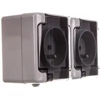 KOS Elektro System BRYZA Hermetische Doppelsteckdose mit