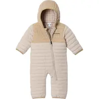 Columbia - Wärmender, wendbarer Overall - Powder Lite II Reversible Bunting Dark Stone Ancient Fossil - Kindergröße 3-6 Monate - Beige