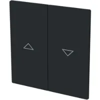 Busch-Jaeger 1785 JA-45M, Schwarz, Thermoplast, Schraubenlos, Busch-Jaeger, Matte, IP20