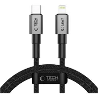 TechProtection UltraBoost DNA USB-C/Lightning PD 27W Ladekabel – Grau, 1m KP41487