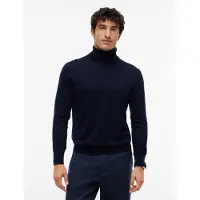 Tommy Hilfiger Rollkragenpullover "NY MERINO ROLL NECK" aus reiner Wolle