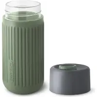 Black+blum Reisebecher Travel Cup Glas Grün 340 ml