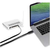 Renkforce USB-C, RJ45 Adapterkabel [1x USB-C Stecker - 1x RJ45-Stecker 8p8c] 1.80 m Schwarz