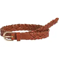 Pieces Avery Leather Braided Slim Gürtel