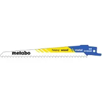 Metabo Säbelsägeblätter heavy wood + metal 150 x 1,25 mm, BiM, 3,2- 5,1 mm/ 5-8 TPI - 25 Stück - 628250000